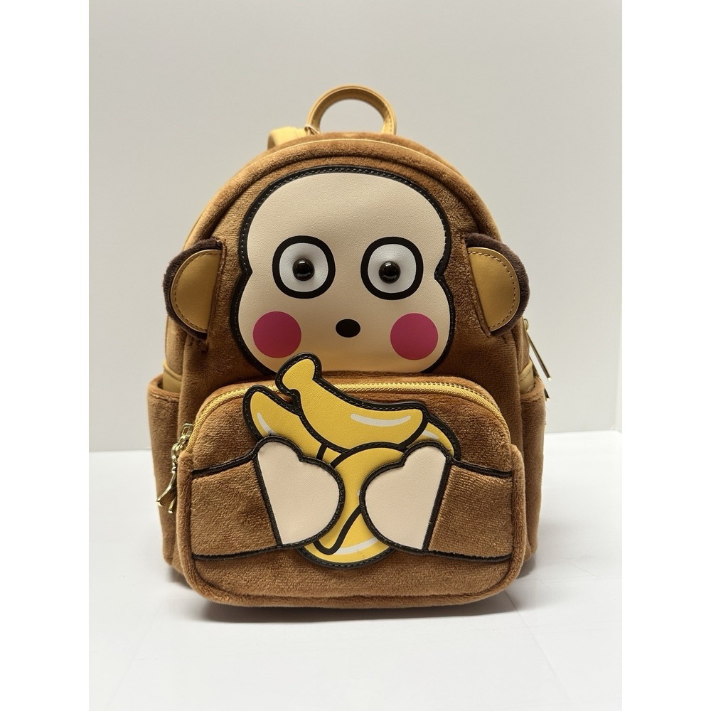 Sanrio Loungefly Monkichi Cosplay Plush Mini Backpack - NWT